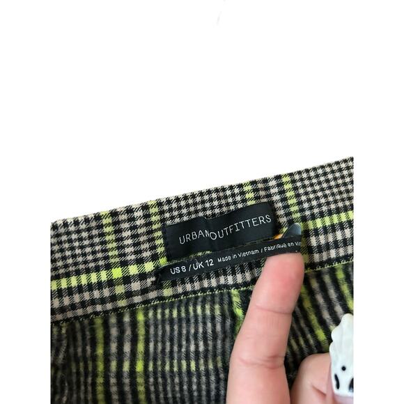 URBAN OUTFITTERS Lola Plaid Kick Flare Pant Size 8 - Picture 6 of 7
